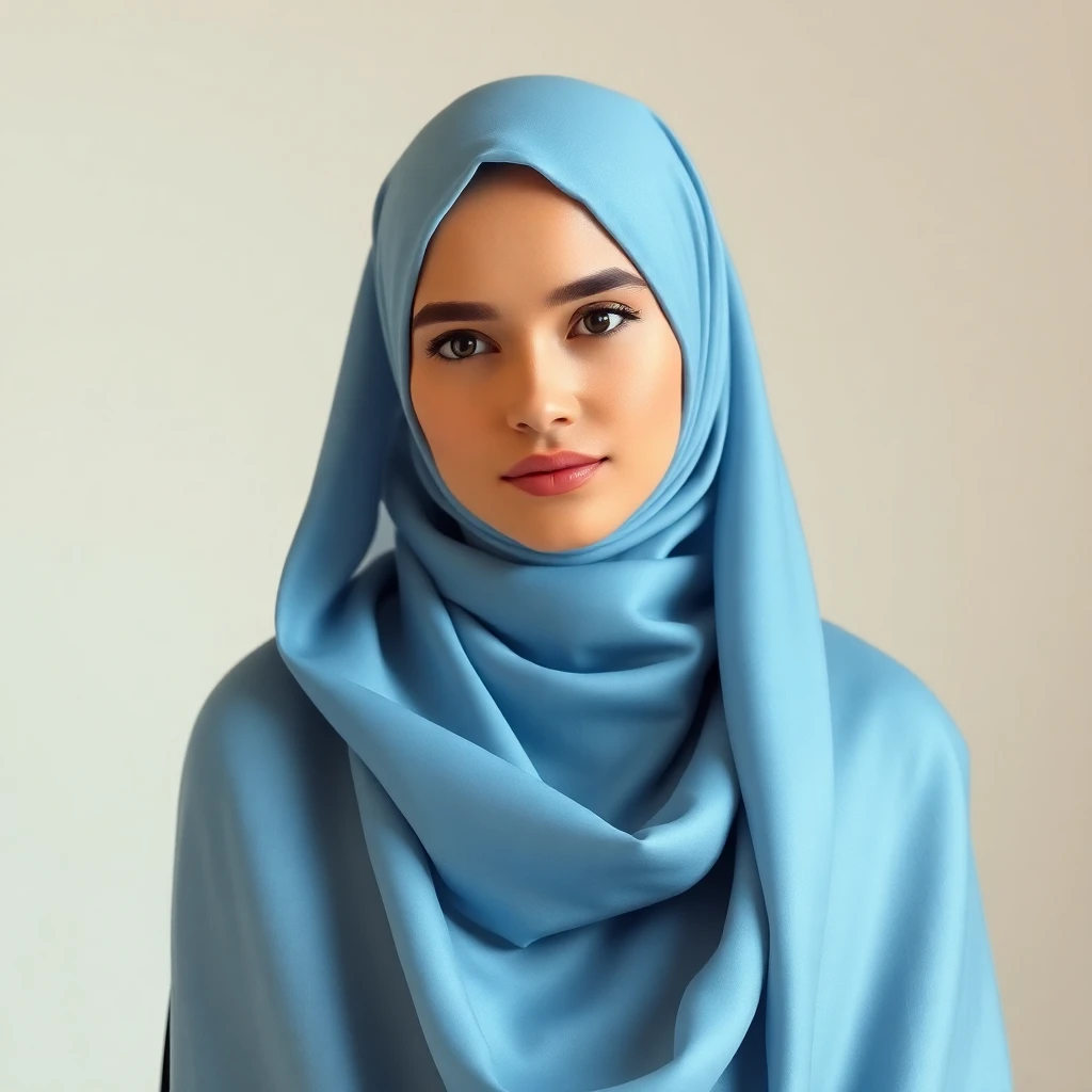 AI hijab photo — warm earth tones hijab style generated by aiphotozen
